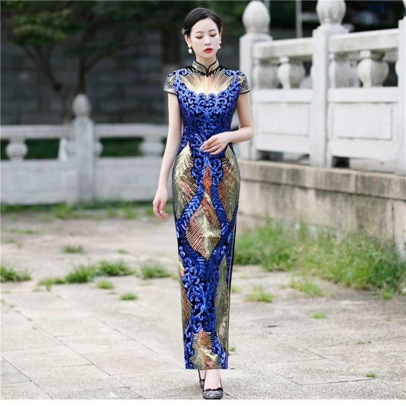 Ao Dai Vietnam Dress - Gaun Aodai Wanita Elegan Lengan Pendek