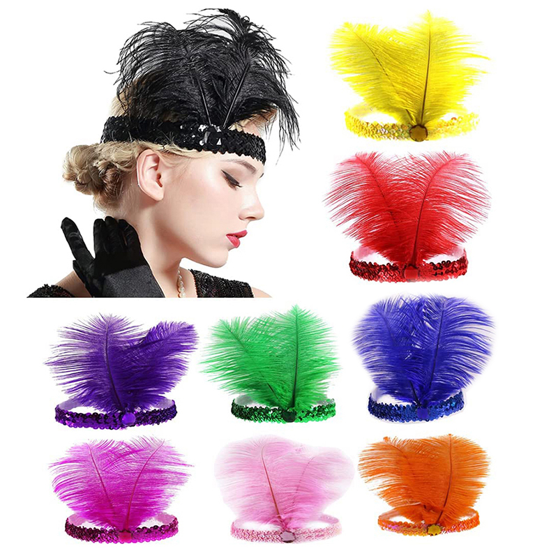 Ethnic Fashion India - Bando bulu kristal payet, aksesori rambut