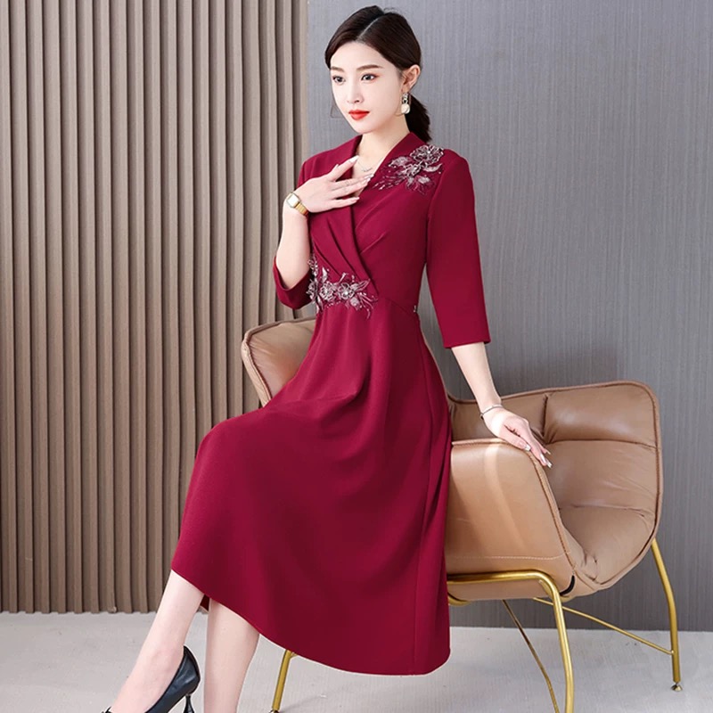 Ao Dai Vietnam Dress - Gaun Pesta Malam Pernikahan Tradisional Gaya