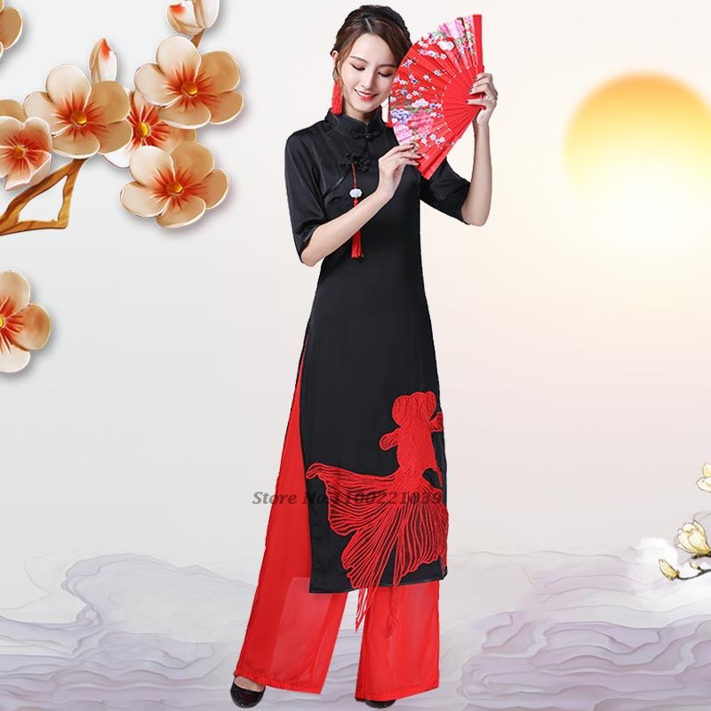 Ao Dai Vietnam Dress - Gaun vintage Vietnam 2026, setelan gaun
