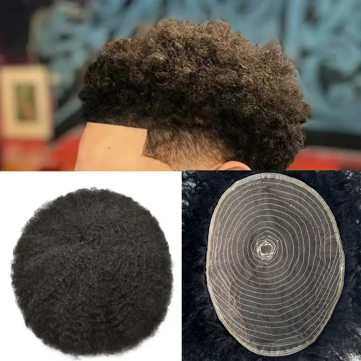 Ethnic Fashion India - Rambut Palsu Gaya Afro untuk Pria